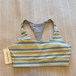Outdoor Voices Multicolor Striped sports bra